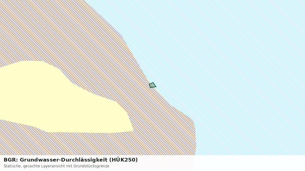 Statische Kartenansicht: BGR: Grundwasser-Durchlässigkeit (HÜK250)