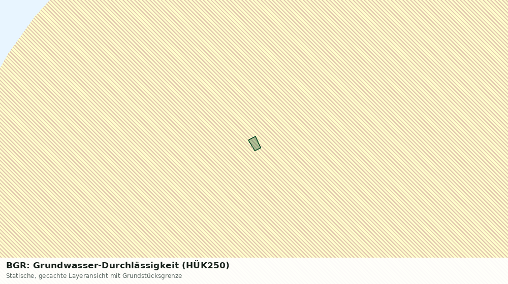Statische Kartenansicht: BGR: Grundwasser-Durchlässigkeit (HÜK250)