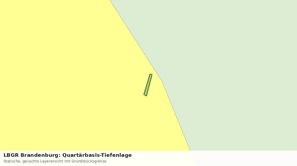 Statische Kartenansicht: LBGR Brandenburg: Quartärbasis-Tiefenlage