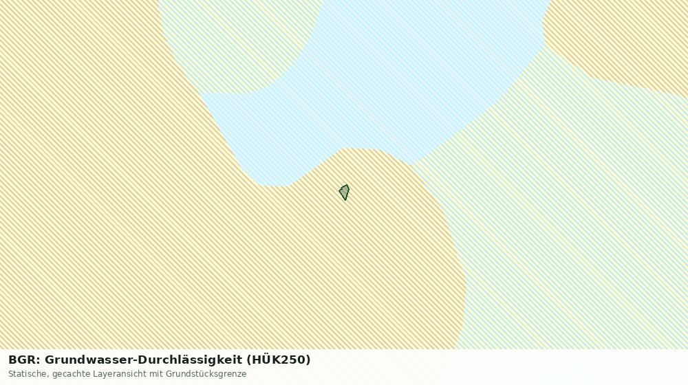 Statische Kartenansicht: BGR: Grundwasser-Durchlässigkeit (HÜK250)