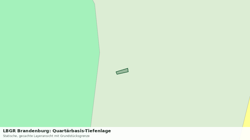 Statische Kartenansicht: LBGR Brandenburg: Quartärbasis-Tiefenlage