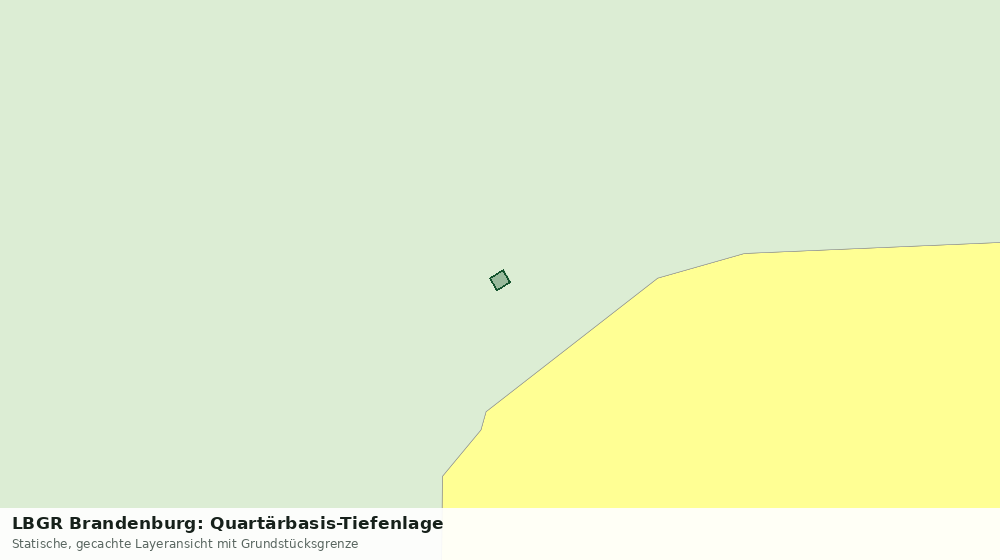 Statische Kartenansicht: LBGR Brandenburg: Quartärbasis-Tiefenlage