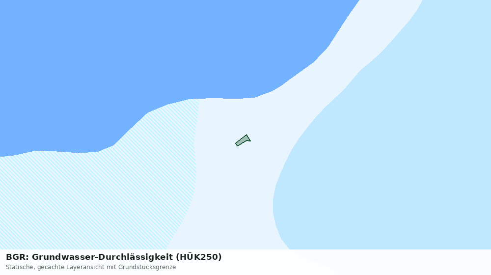 Statische Kartenansicht: BGR: Grundwasser-Durchlässigkeit (HÜK250)