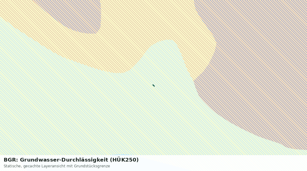 Statische Kartenansicht: BGR: Grundwasser-Durchlässigkeit (HÜK250)