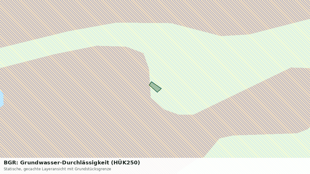 Statische Kartenansicht: BGR: Grundwasser-Durchlässigkeit (HÜK250)