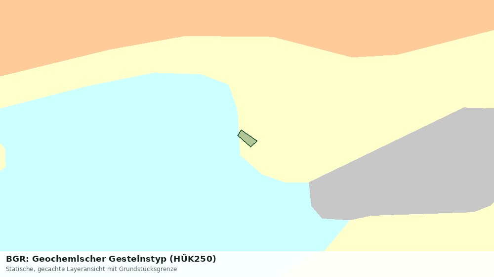 Statische Kartenansicht: BGR: Geochemischer Gesteinstyp (HÜK250)