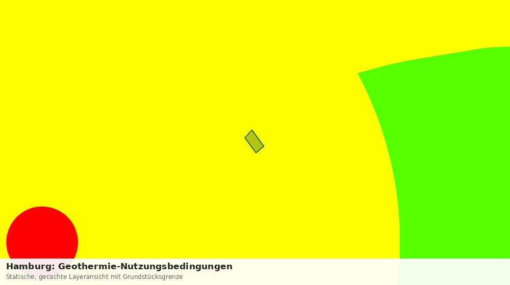 Statische Kartenansicht: Hamburg: Geothermie-Nutzungsbedingungen