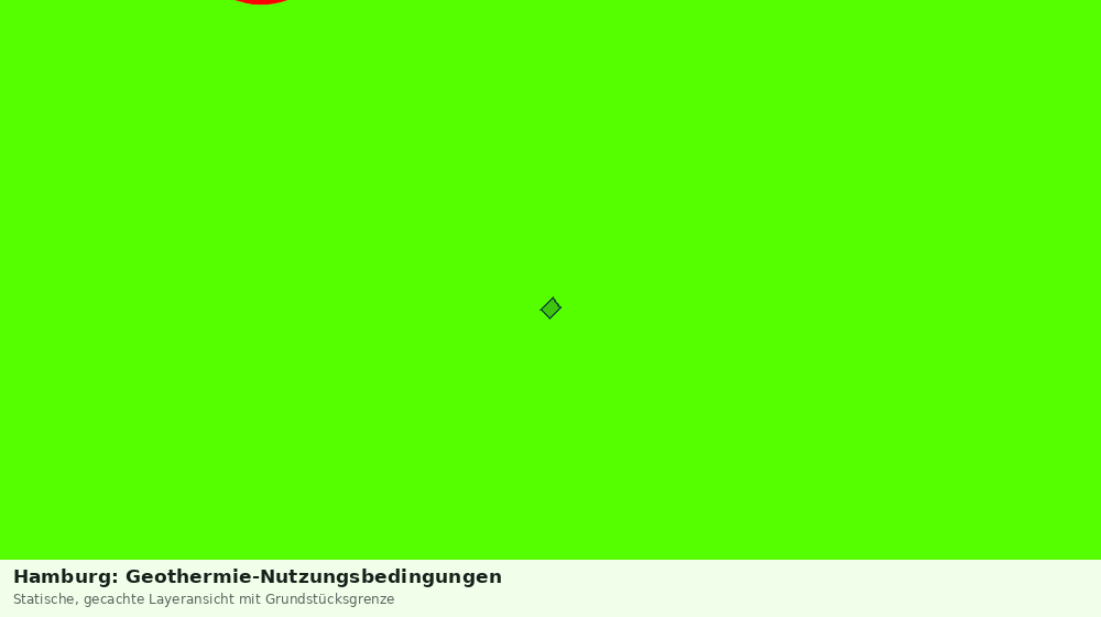Statische Kartenansicht: Hamburg: Geothermie-Nutzungsbedingungen
