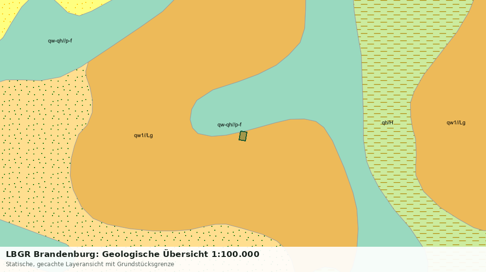 Statische Kartenansicht: LBGR Brandenburg: Geologische Übersicht 1:100.000