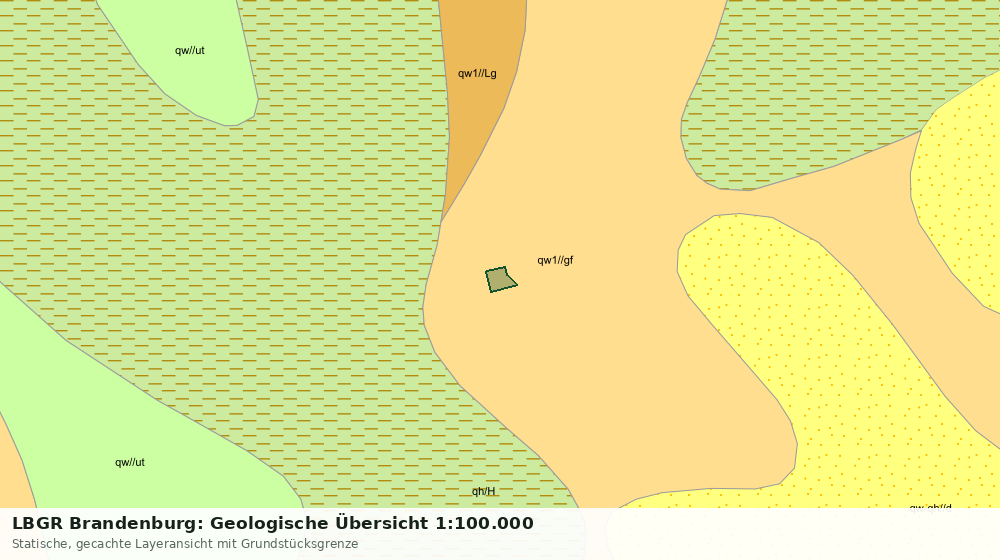Statische Kartenansicht: LBGR Brandenburg: Geologische Übersicht 1:100.000