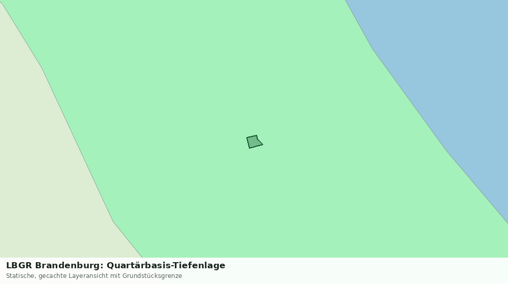 Statische Kartenansicht: LBGR Brandenburg: Quartärbasis-Tiefenlage