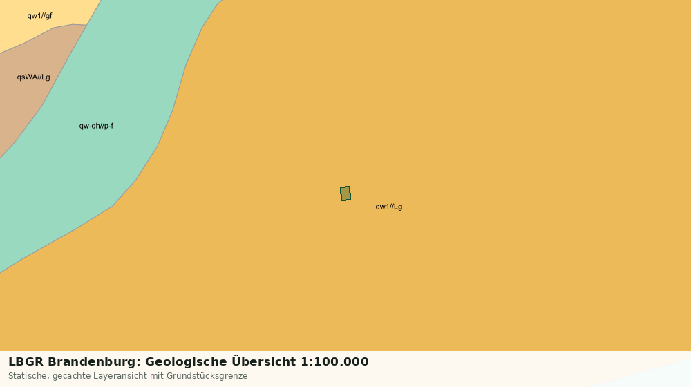 Statische Kartenansicht: LBGR Brandenburg: Geologische Übersicht 1:100.000