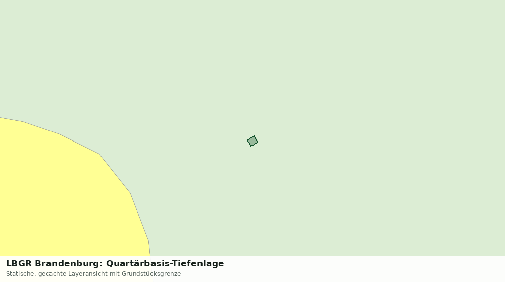 Statische Kartenansicht: LBGR Brandenburg: Quartärbasis-Tiefenlage
