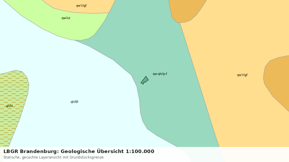 Statische Kartenansicht: LBGR Brandenburg: Geologische Übersicht 1:100.000
