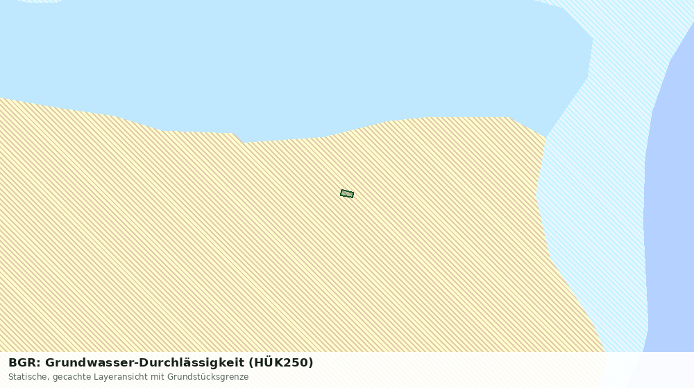 Statische Kartenansicht: BGR: Grundwasser-Durchlässigkeit (HÜK250)