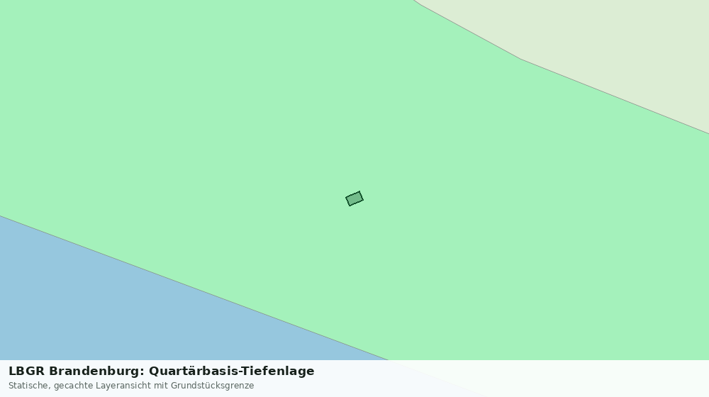 Statische Kartenansicht: LBGR Brandenburg: Quartärbasis-Tiefenlage