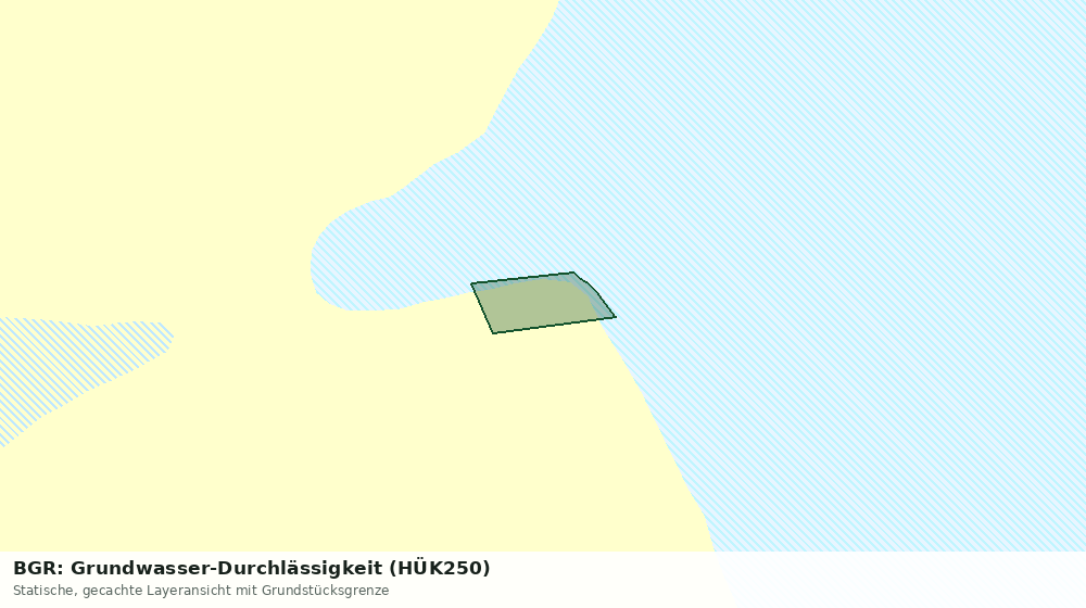 Statische Kartenansicht: BGR: Grundwasser-Durchlässigkeit (HÜK250)