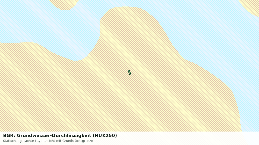 Statische Kartenansicht: BGR: Grundwasser-Durchlässigkeit (HÜK250)