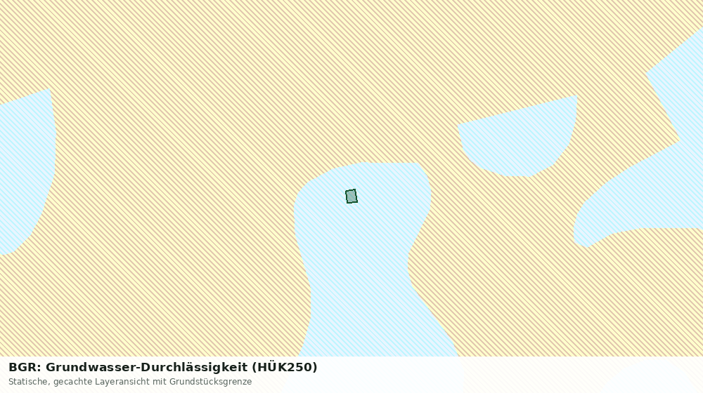 Statische Kartenansicht: BGR: Grundwasser-Durchlässigkeit (HÜK250)