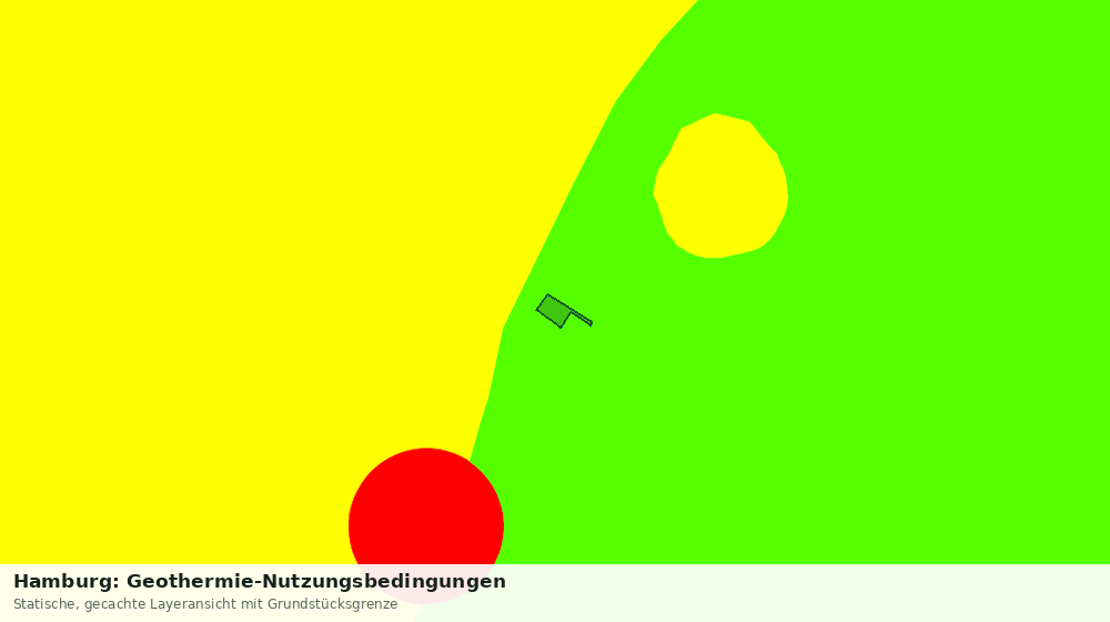 Statische Kartenansicht: Hamburg: Geothermie-Nutzungsbedingungen