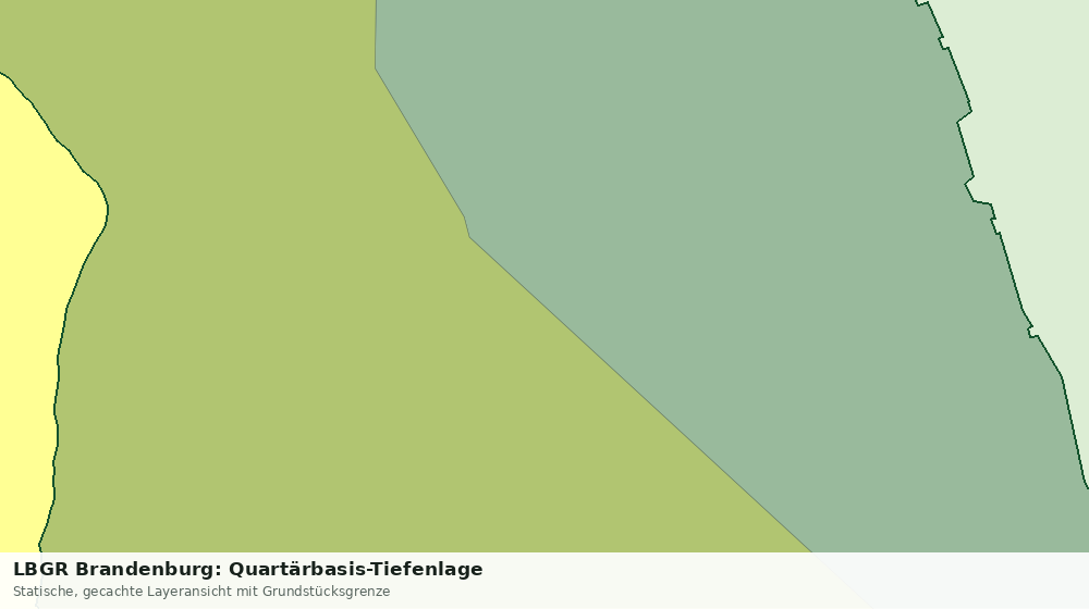 Statische Kartenansicht: LBGR Brandenburg: Quartärbasis-Tiefenlage