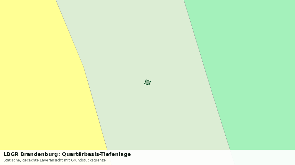 Statische Kartenansicht: LBGR Brandenburg: Quartärbasis-Tiefenlage