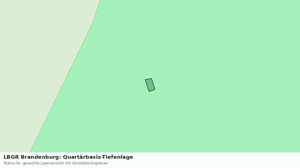 Statische Kartenansicht: LBGR Brandenburg: Quartärbasis-Tiefenlage
