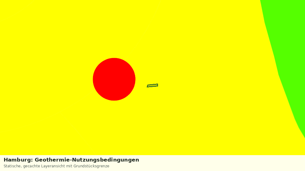 Statische Kartenansicht: Hamburg: Geothermie-Nutzungsbedingungen