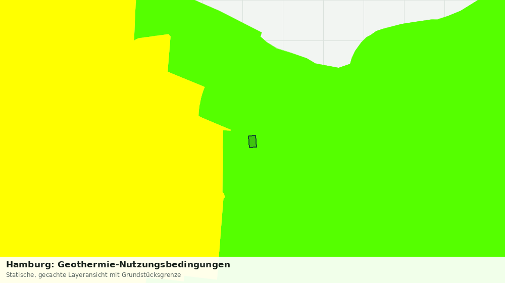 Statische Kartenansicht: Hamburg: Geothermie-Nutzungsbedingungen
