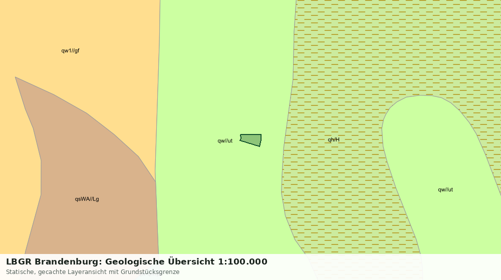 Statische Kartenansicht: LBGR Brandenburg: Geologische Übersicht 1:100.000