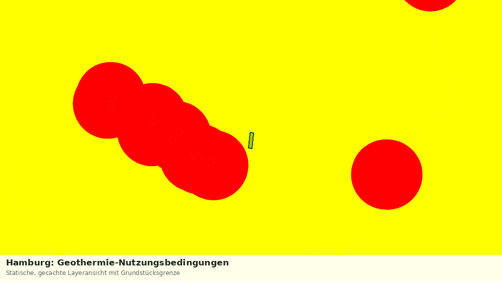 Statische Kartenansicht: Hamburg: Geothermie-Nutzungsbedingungen