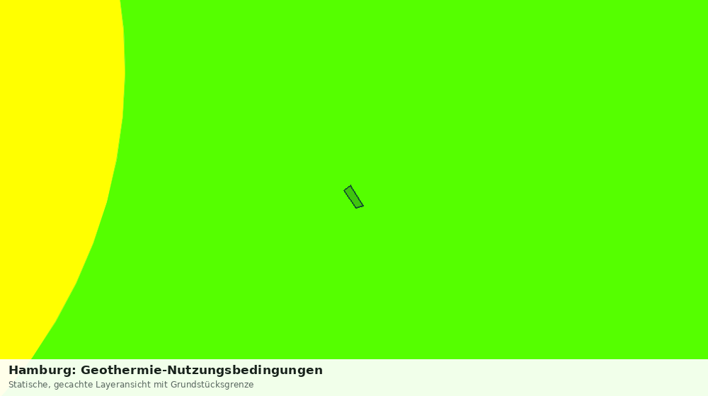 Statische Kartenansicht: Hamburg: Geothermie-Nutzungsbedingungen