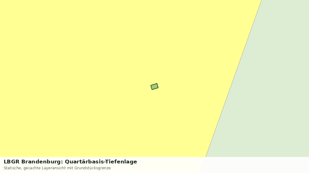 Statische Kartenansicht: LBGR Brandenburg: Quartärbasis-Tiefenlage