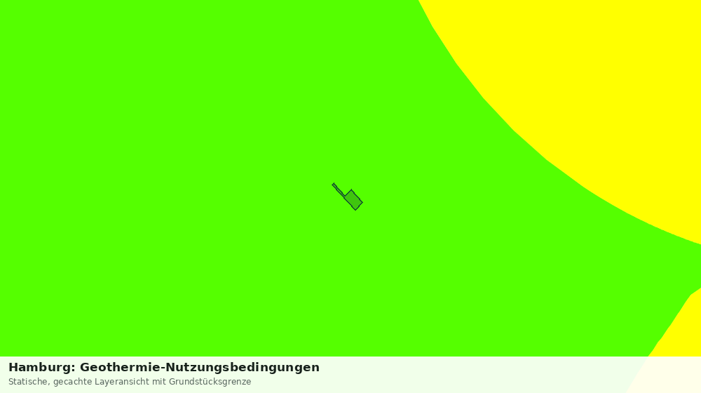 Statische Kartenansicht: Hamburg: Geothermie-Nutzungsbedingungen