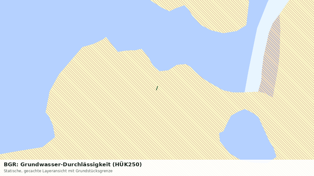Statische Kartenansicht: BGR: Grundwasser-Durchlässigkeit (HÜK250)