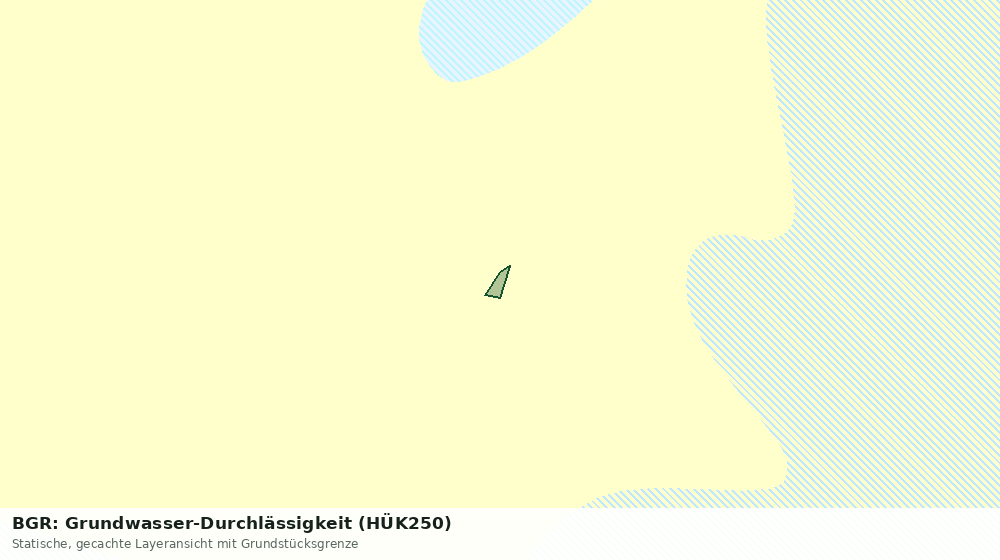 Statische Kartenansicht: BGR: Grundwasser-Durchlässigkeit (HÜK250)