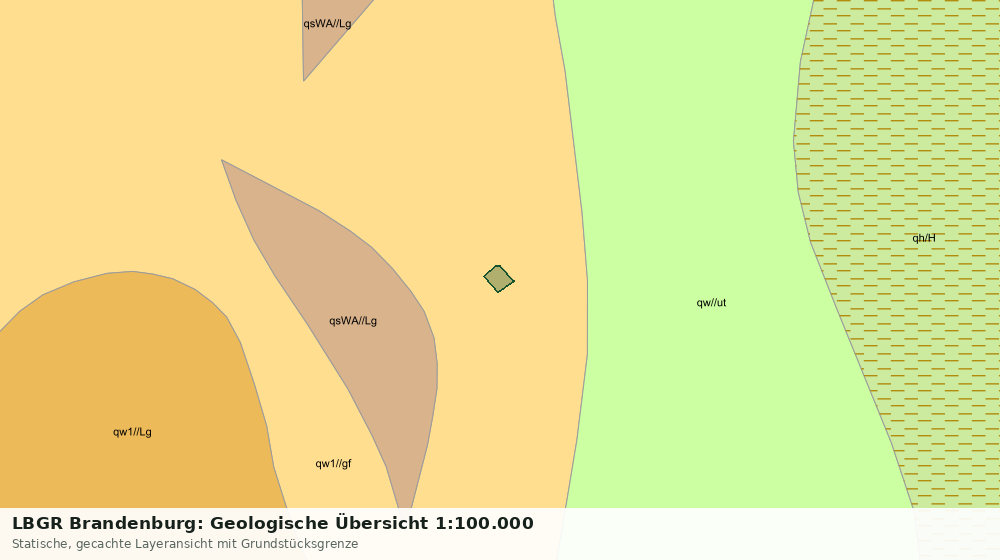 Statische Kartenansicht: LBGR Brandenburg: Geologische Übersicht 1:100.000