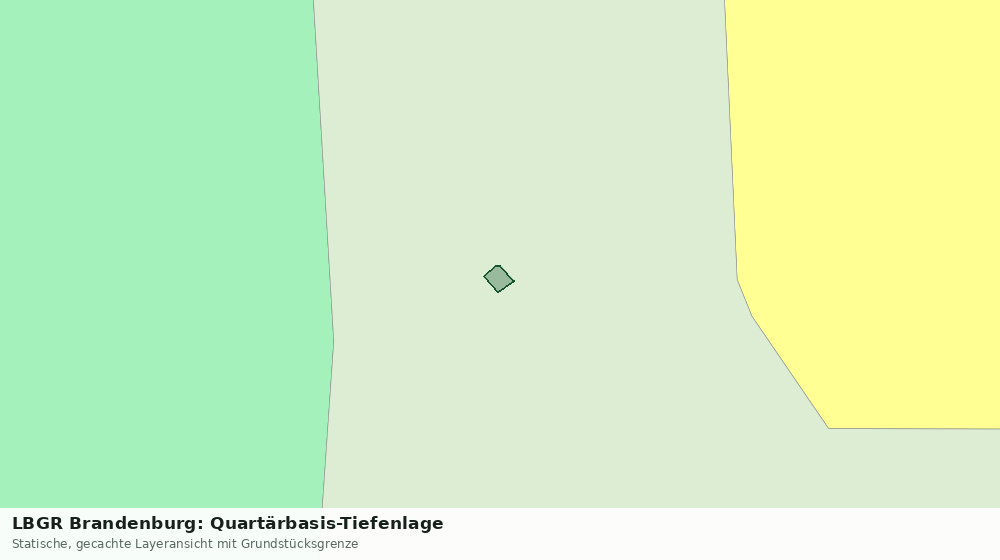 Statische Kartenansicht: LBGR Brandenburg: Quartärbasis-Tiefenlage