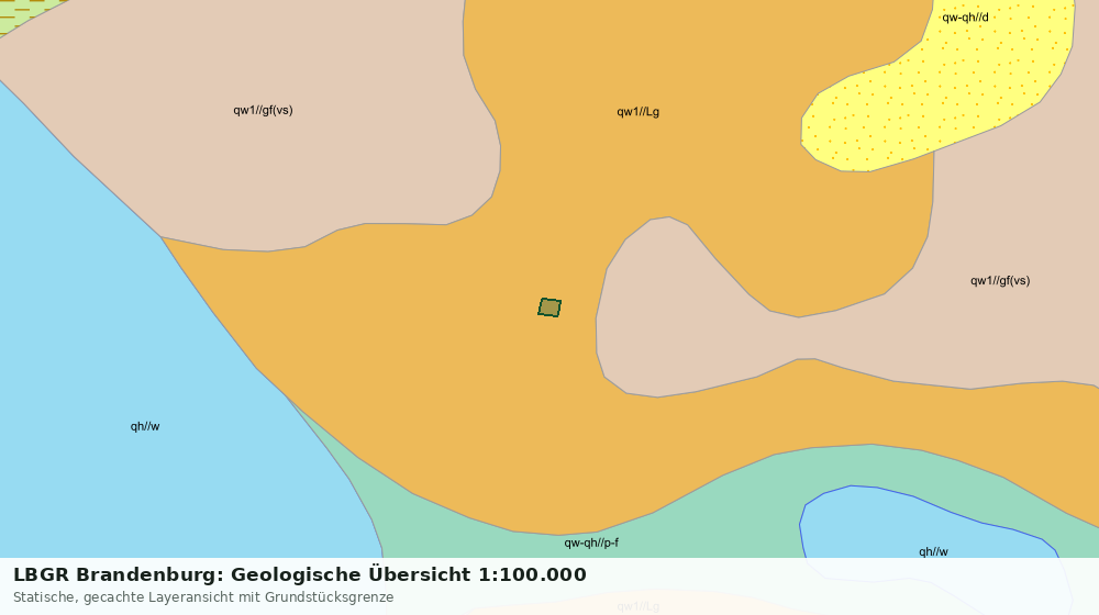 Statische Kartenansicht: LBGR Brandenburg: Geologische Übersicht 1:100.000