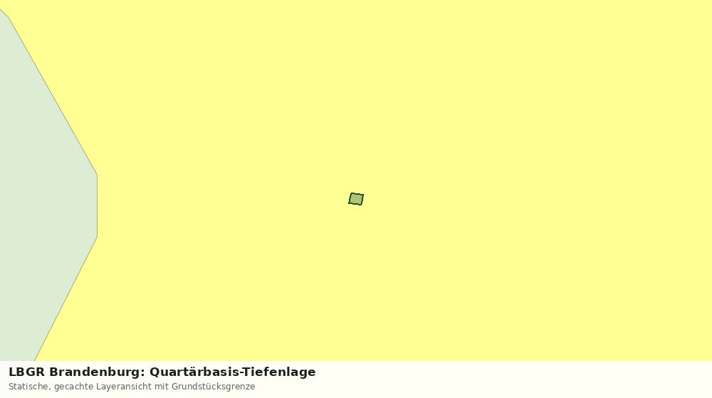 Statische Kartenansicht: LBGR Brandenburg: Quartärbasis-Tiefenlage