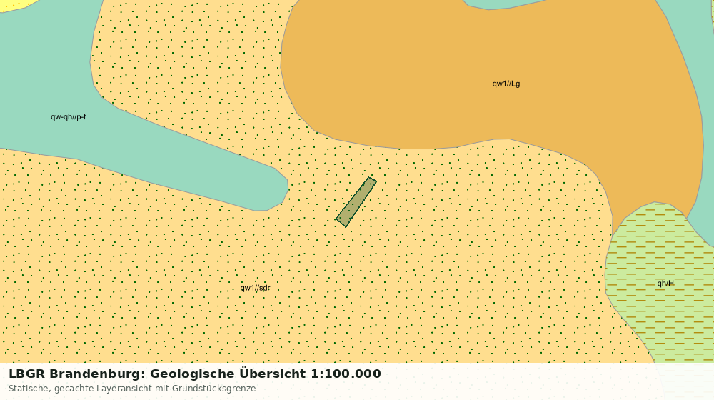 Statische Kartenansicht: LBGR Brandenburg: Geologische Übersicht 1:100.000