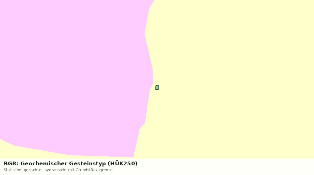 Statische Kartenansicht: BGR: Geochemischer Gesteinstyp (HÜK250)