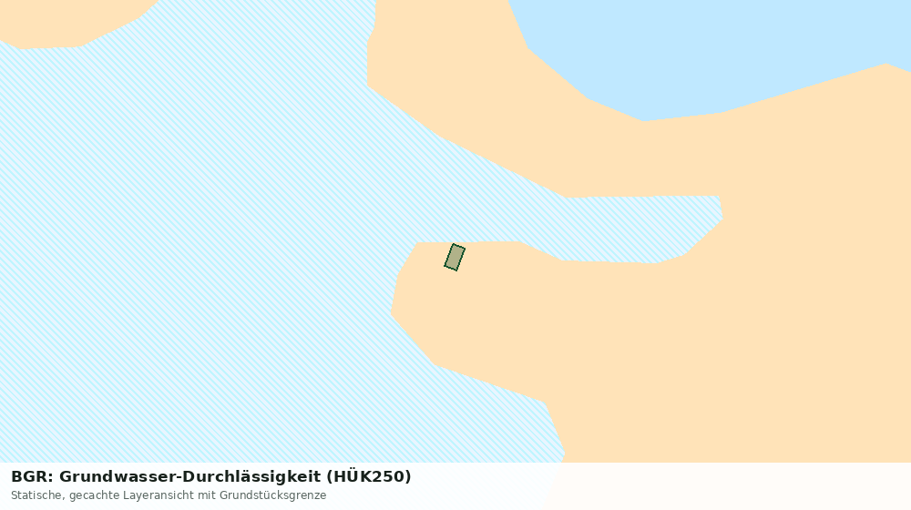 Statische Kartenansicht: BGR: Grundwasser-Durchlässigkeit (HÜK250)