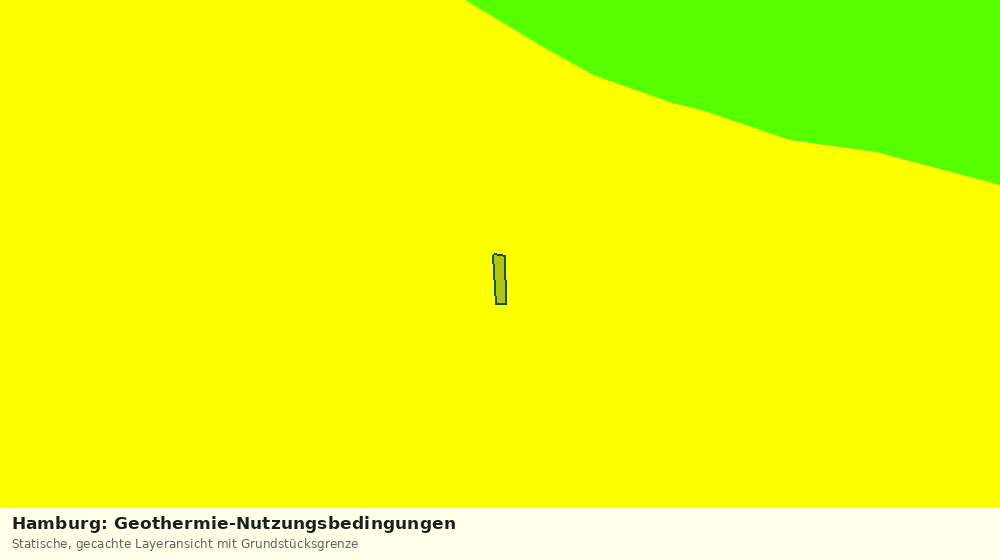 Statische Kartenansicht: Hamburg: Geothermie-Nutzungsbedingungen