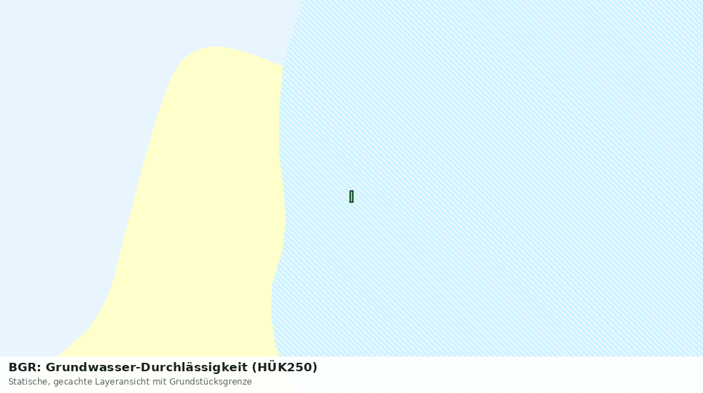Statische Kartenansicht: BGR: Grundwasser-Durchlässigkeit (HÜK250)