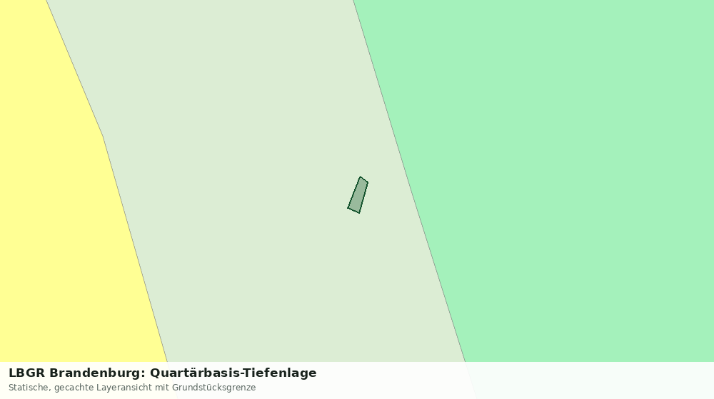 Statische Kartenansicht: LBGR Brandenburg: Quartärbasis-Tiefenlage