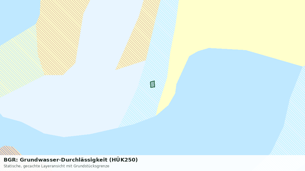 Statische Kartenansicht: BGR: Grundwasser-Durchlässigkeit (HÜK250)