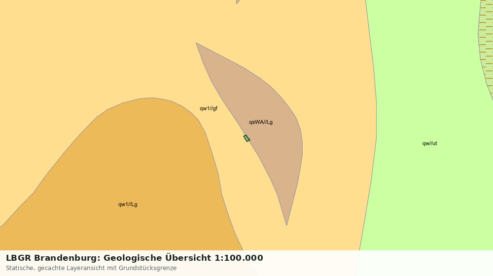 Statische Kartenansicht: LBGR Brandenburg: Geologische Übersicht 1:100.000