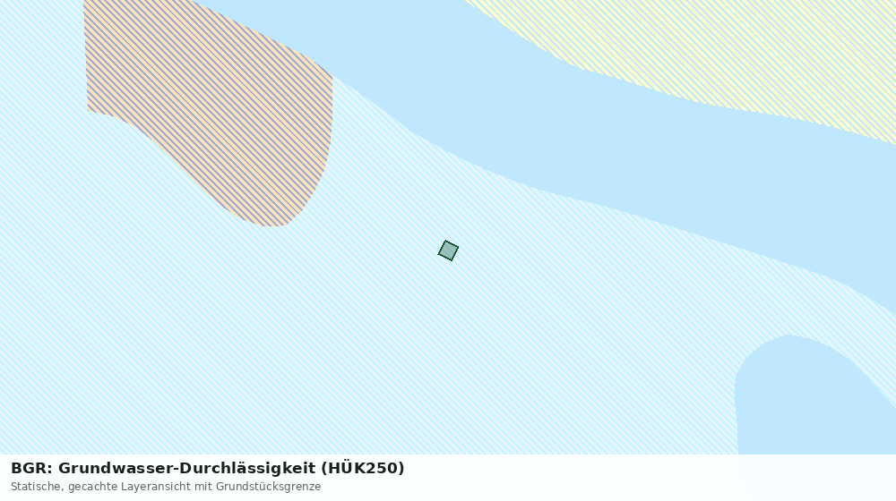 Statische Kartenansicht: BGR: Grundwasser-Durchlässigkeit (HÜK250)