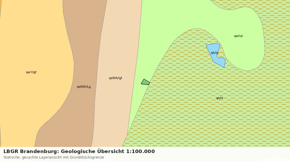 Statische Kartenansicht: LBGR Brandenburg: Geologische Übersicht 1:100.000